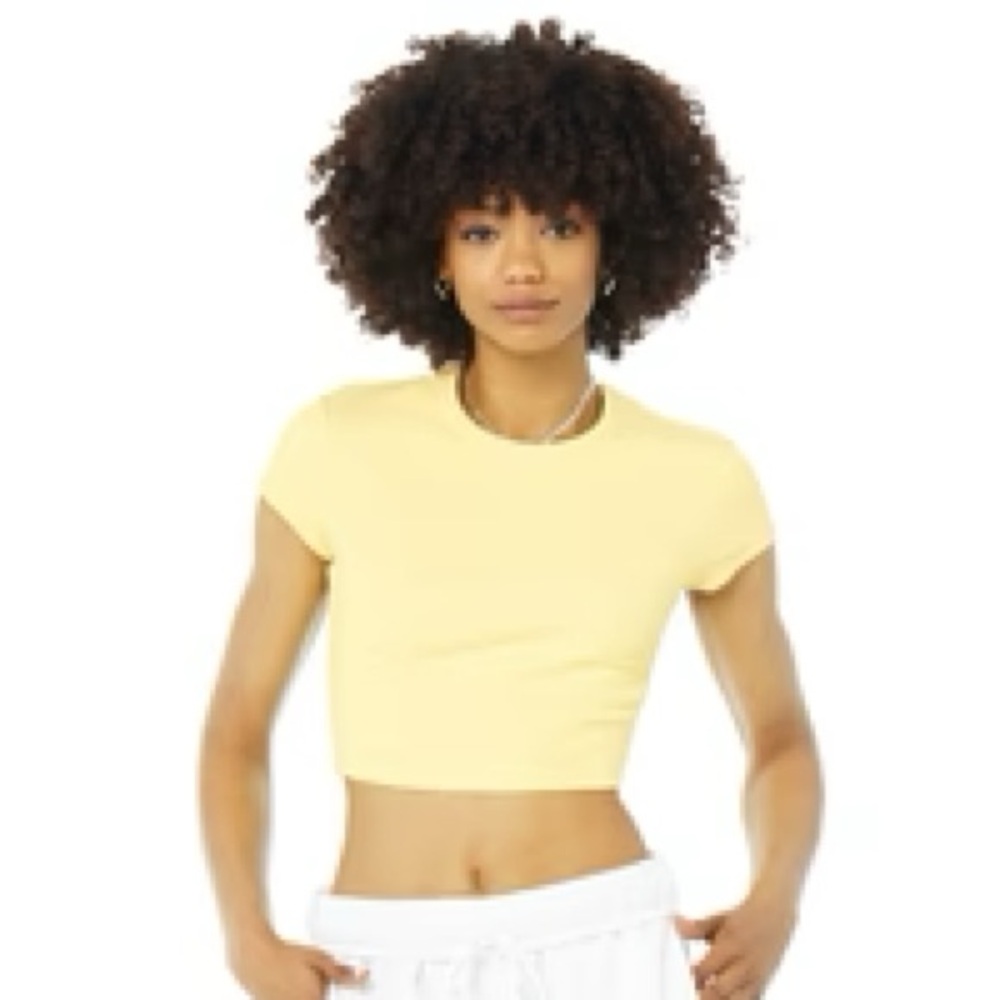 ALO yoga ribbed cropped top size M